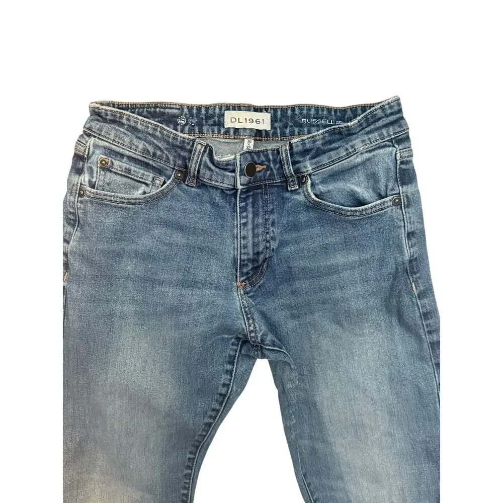 DL1961 Russell Slim Straight Jeans 30x32 (30x31) | Port Wash | Premium Denim